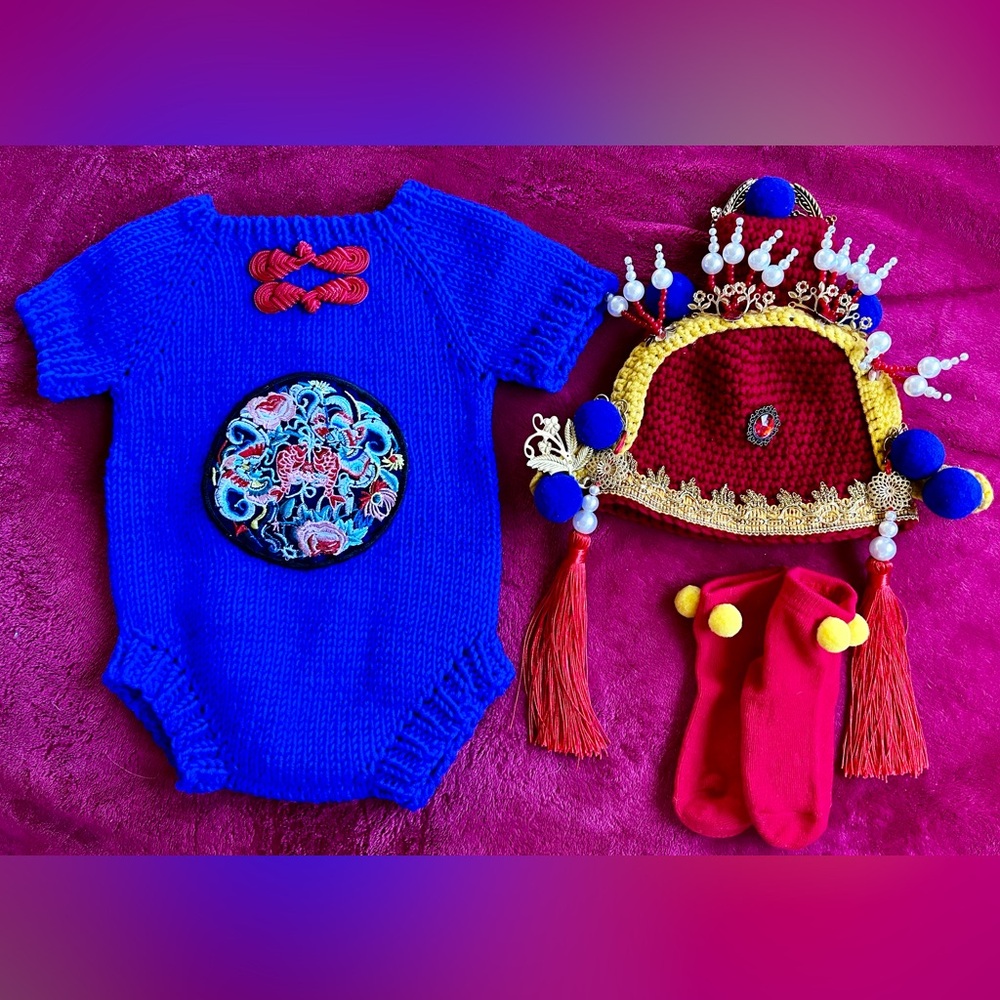 Brand New 3month - 100 day baby boy photoshoot clothes set.